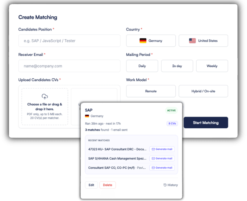 Save Time with AI-Powered Matching