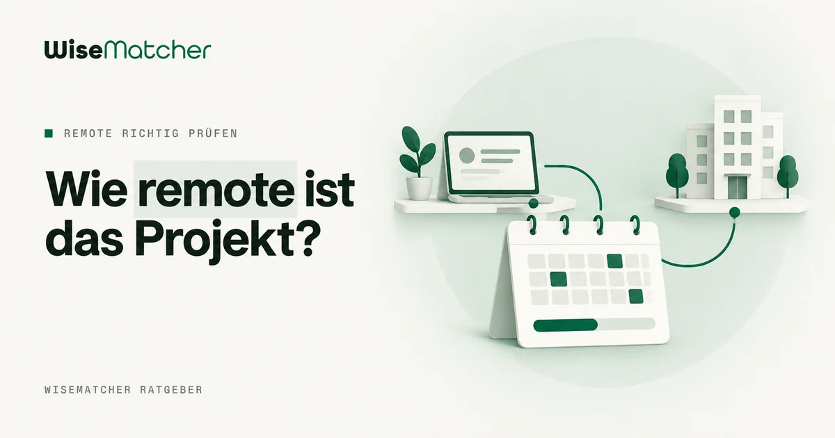 Eine Projektkarte verbindet einen Remote-Arbeitsplatz mit einzelnen Terminen vor Ort.